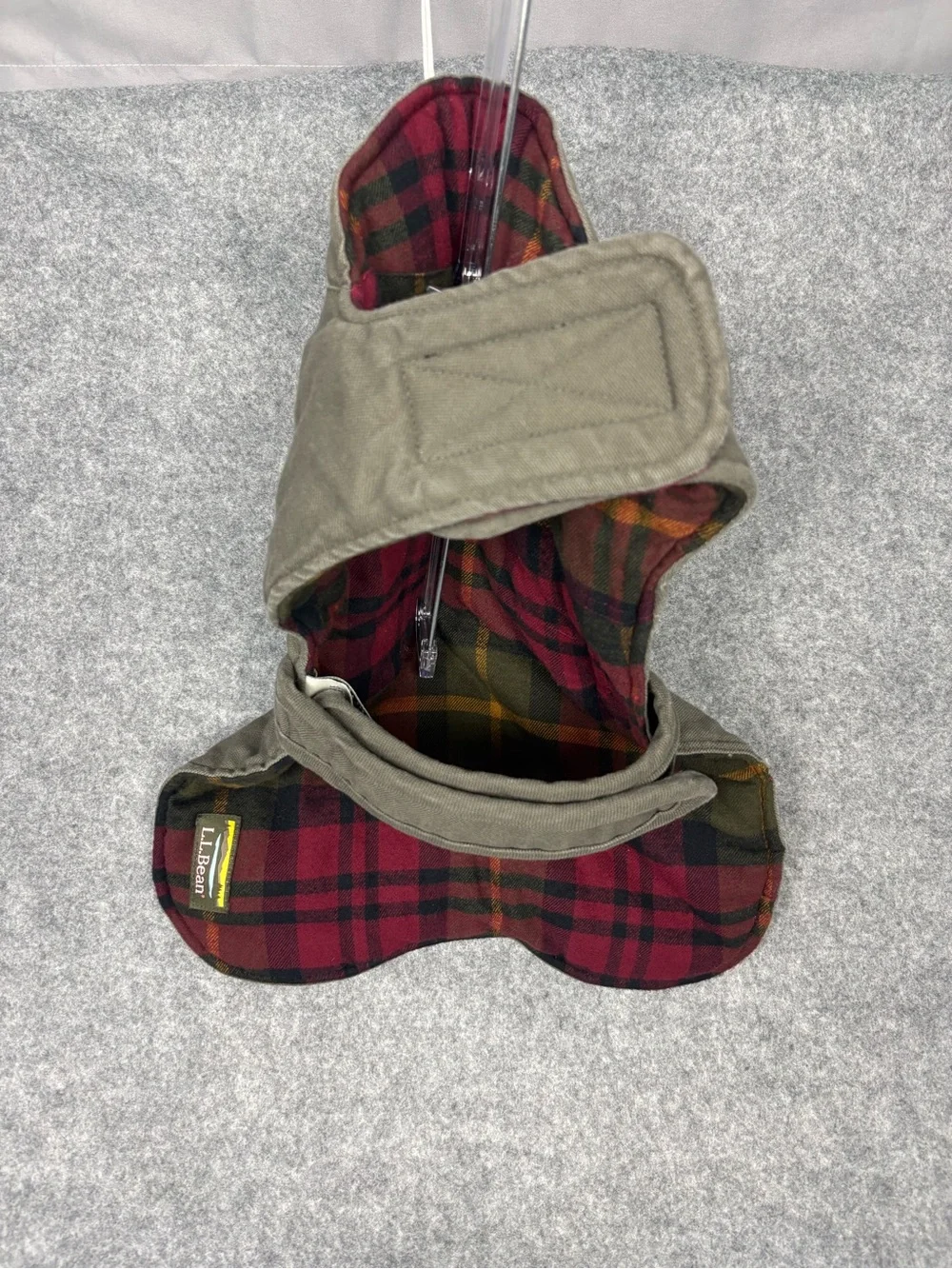L.L.Bean Reversible Field Coat for Dogs Medium Plaid